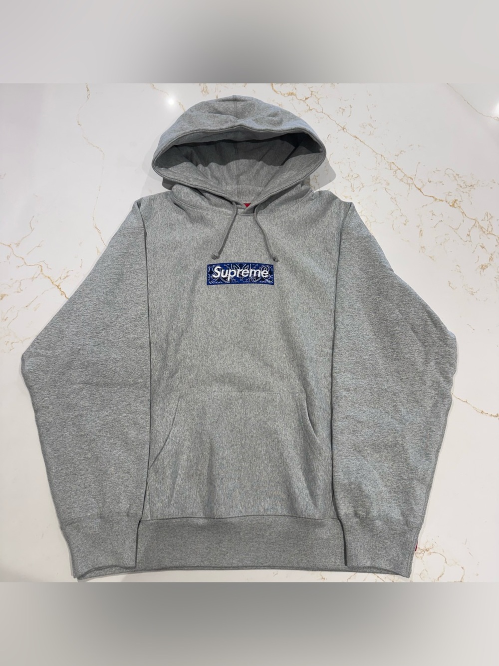 Supreme Bandanna Box Logo Hoodie Large